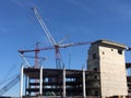 Constructing the new Chase Center for the San Francisco Golden State Warriors basketball team, 1. Royalty Free Stock Photo