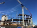 Constructing the new Chase Center for the San Francisco Golden State Warriors basketball team, 4. Royalty Free Stock Photo