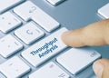 Throughput Analysis - Inscription on Blue Keyboard Key Royalty Free Stock Photo