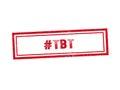 THROW BACK TO red stamp seal text message on white background