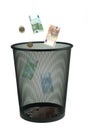 Throw money away Royalty Free Stock Photo