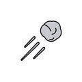 throw, riot, violence, protest, stone line colored icon. Elements of protests illustration icons. Signs, symbols can be