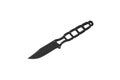 Throwing knife black. Weapon of a ninja or assassin. Isolate on a white back