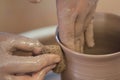 Throwing/Making Pottery Royalty Free Stock Photo