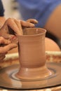 Throwing/Making Pottery Royalty Free Stock Photo