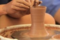 Throwing/Making Pottery Royalty Free Stock Photo