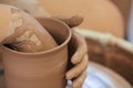 Throwing/Making Pottery Royalty Free Stock Photo