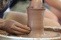 Throwing/Making Pottery Royalty Free Stock Photo