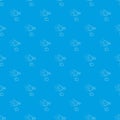 Throwing stones pattern vector seamless blue