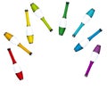 Throwing Up Juggling Clubs Juggle Colored Set