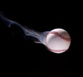 Thrown baseball Royalty Free Stock Photo