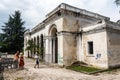 The thrown building in capital of Abkhazia Sukhumi Royalty Free Stock Photo