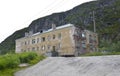 The thrown house in the settlement of Teriberka. Murmansk region