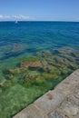 Seaside on the port of Carnac Royalty Free Stock Photo