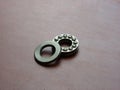 Thrust ball bearing open, used to accomodate axial loads Royalty Free Stock Photo
