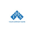 THS letter logo design on WHITE background. THS creative initials letter logo concept. THS letter design Royalty Free Stock Photo