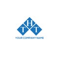 THT letter logo design on WHITE background. THT creative initials letter logo concept. THT letter design Royalty Free Stock Photo
