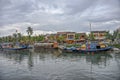 Boats Thu BÃÂ²n River in Hoi An, Vietnam Royalty Free Stock Photo