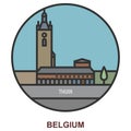 Thuin. Cities and towns in Belgium