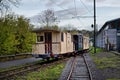 Thuin - October 30: Old heritage streetcar tramway