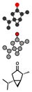 Thujone absinthe molecule