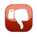 Thumb down gesture icon vector Royalty Free Stock Photo