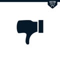Thumb down icon collection in glyph style Royalty Free Stock Photo