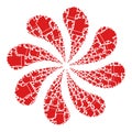 Thumb Down Icon Curl Flower