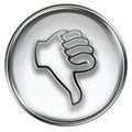 Thumb down icon grey