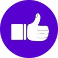 THUMB ICON FOR WEB CONTENT Royalty Free Stock Photo