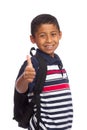 Thumb Up for Back to School Time Royalty Free Stock Photo