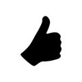 Thumb up icon graphic design template vector illustration