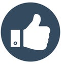 Thumb Up Isolated Vector Icon can be easily edit and modify Royalty Free Stock Photo