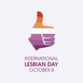 International Lesbian Day vector