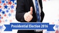 Thumb up to presidential election 2016