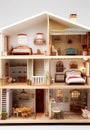 Thumbnail image of a doll\'s house Royalty Free Stock Photo