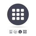 Thumbnails grid icon. Gallery view symbol. Royalty Free Stock Photo