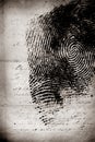 Thumbprint Royalty Free Stock Photo