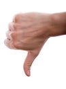 Thumbs down Royalty Free Stock Photo