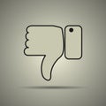 Thumbs down icon Royalty Free Stock Photo