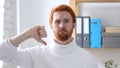 Thumbs Down by Man with Red Hairs , Sad