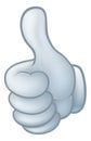 Thumbs Up Cartoon Glove Hand