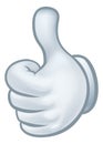 Thumbs Up Cartoon Glove Hand Royalty Free Stock Photo