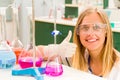 Thumbs up for Chemistry Royalty Free Stock Photo