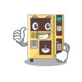 Thumbs up coffee vending machine with cartoon shape