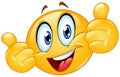 Thumbs up emoticon Royalty Free Stock Photo