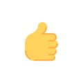 Thumbs up gesture flat icon