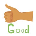 thumbs up. hand gesture \