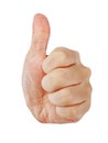 Thumbs Up Isolated Royalty Free Stock Photo
