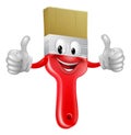 Thumbs up paintbrush Royalty Free Stock Photo